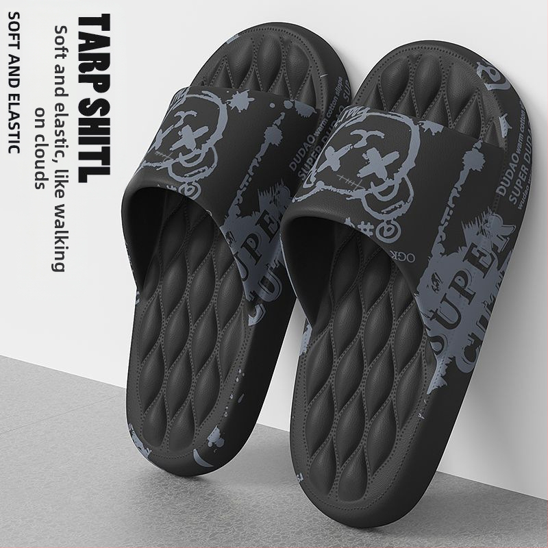 Super horúce papuče pre mužov, módne letné 2024, protišmykové, hrubé dno, proti zápachu, pocit pohodlia, párové domáce papuče