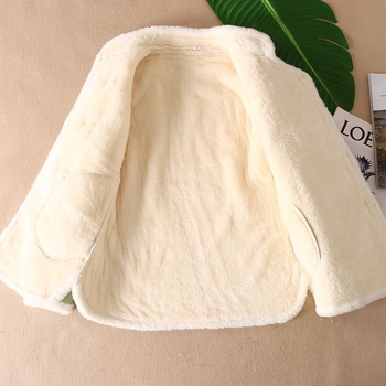 Palton nou în stil chinezesc, îngroșat, din pluș, bumbac, căptușit, pentru femei, Cheongsam tânăr, cu guler vertical, brodat cu cataramă, piele de căprioară, bumbac, palton de iarnă