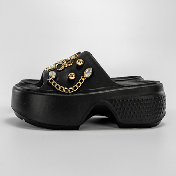 Papucs Női nyári ruha 2024 Új érkezés Arany esernyő Nyúl Vastag aljú Csúszásgátló Internet Népszerű Papucsok Tengerparti Strandcipő