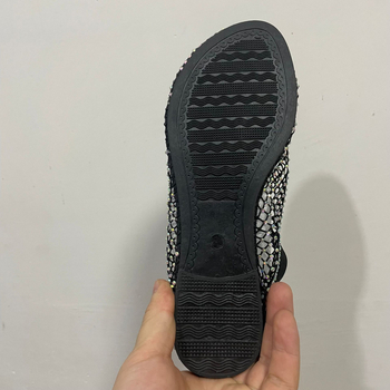 2023-as nyári új, kerek orrú szandál, üreges hálós, piros, gyémántokkal kirakott rövid csizma, nyári szexi, határon átnyúló, plus size lapos talpú cipők