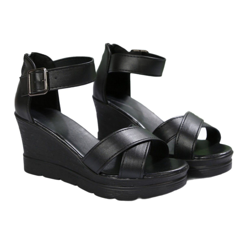 Éksarkú, egyszavas, sarkú szandálok női 2025-ös nyári külkereskedelmi új női cipők, plus size vastag talpú, határokon átnyúló szandálok nagykereskedelemben