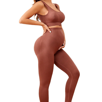 Euroopa ja Ameerika piiriülesed plahvatused rasedate naiste ülikond niiskuse imendumine ja higistamine kiiresti kuivav õmblusteta kõrge elastsusega kõrge vöökohaga kõhu rinnahoidja pükskostüüm