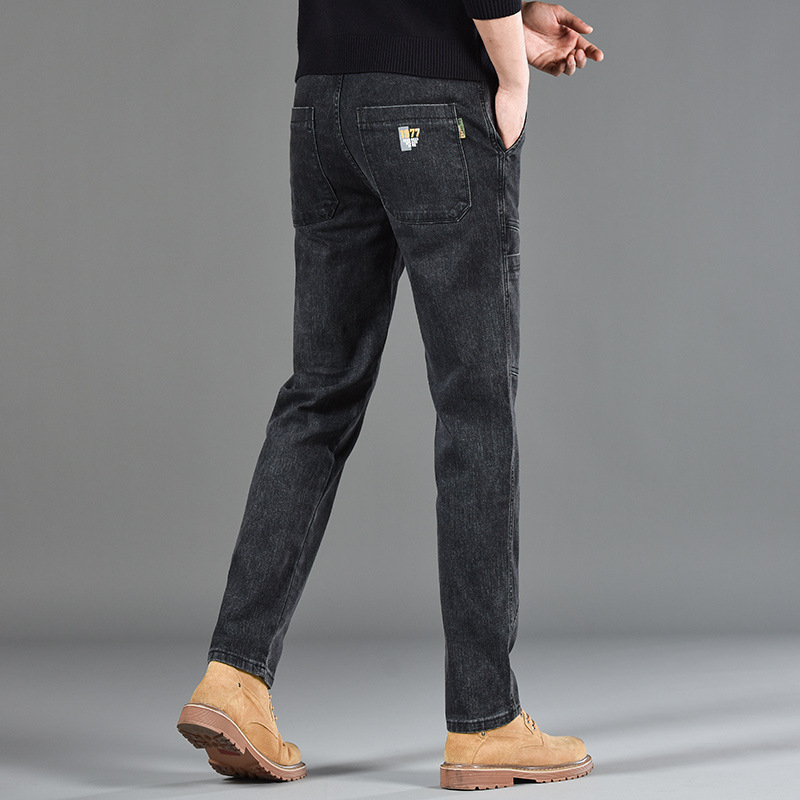 2024-es új divatmárka, amerikai retró farmer, férfi egyszerű, bő nadrág, őszi lezser, utcai külső nadrág