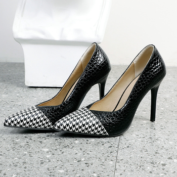 Ψηλοτάκουνα γυναικεία παπούτσια με μανίκια, μοντέρνα γυναικεία παπούτσια με ψηλοτάκουνα σε ασορτί χρώμα, μυτερά ευρωπαϊκά και αμερικανικά παπούτσια του 2023, νέα γυναικεία παπούτσια κίτρινα