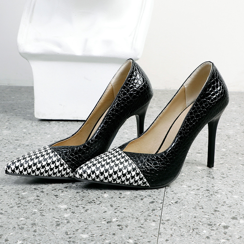 Magas sarkú cipők női ujjú női divatos cipők színben illő magas sarkú hegyes európai és amerikai 2023 új női cipők sárga