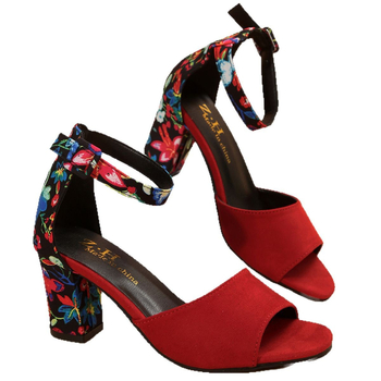 Διασυνοριακή Νέα Ευρωπαϊκή και Αμερικανική Μόδα Plus Size Γυναικεία Σανδάλια με Χοντρό Τακούνι, Γυναικεία Σανδάλια με Αγκράφα Εξωτερικού Εμπορίου για Γυναίκες