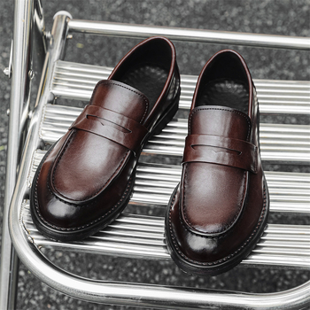 Νέα Ανδρικά Παπούτσια 2024, Casual, Δερμάτινα Παπούτσια, Ρετρό, Μοντέρνα, Μυτερά, Κορεάτικα, Αναπνέοντα, Ανδρικά Δερμάτινα Παπούτσια