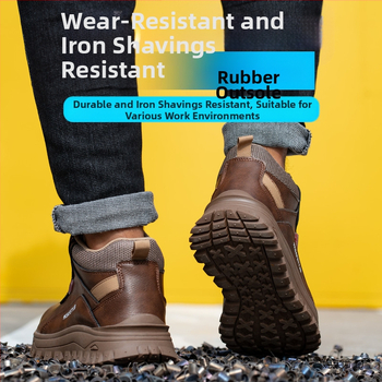 Nauji darbo draudimo batai, izoliuoti, 6 vandeniui atsparūs, storapadiai, itin lengvi, tingūs mygtukai, vienas pedalas, specialūs darbo saugos batai „Ruini“