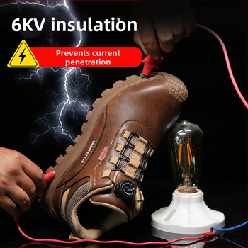 Nauji darbo draudimo batai, izoliuoti, 6 vandeniui atsparūs, storapadiai, itin lengvi, tingūs mygtukai, vienas pedalas, specialūs darbo saugos batai „Ruini“