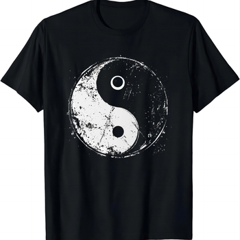Yin és Yang Fu Tai Chi nyomtatott póló Külkereskedelmi Határokon átnyúló nyomtatott póló Férfi és női rövid ujjú felső