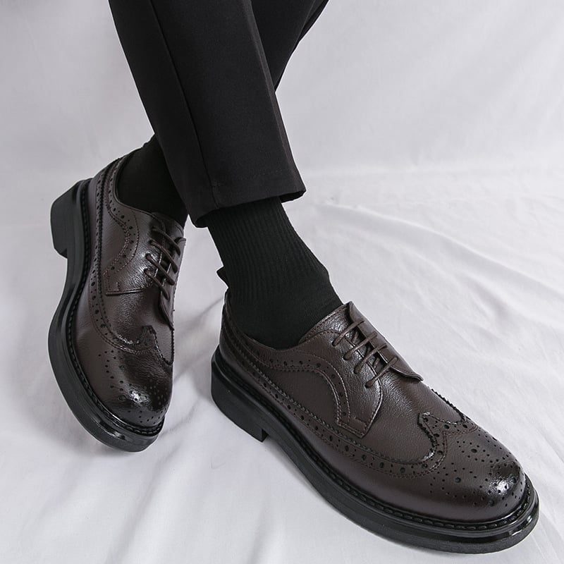 Meeste kingad, pluss-suuruses, uued, vabaaja nahast kingad, mood, meeste brogue-stiilis, nikerdatud ärikingad, vintage pulmakingad