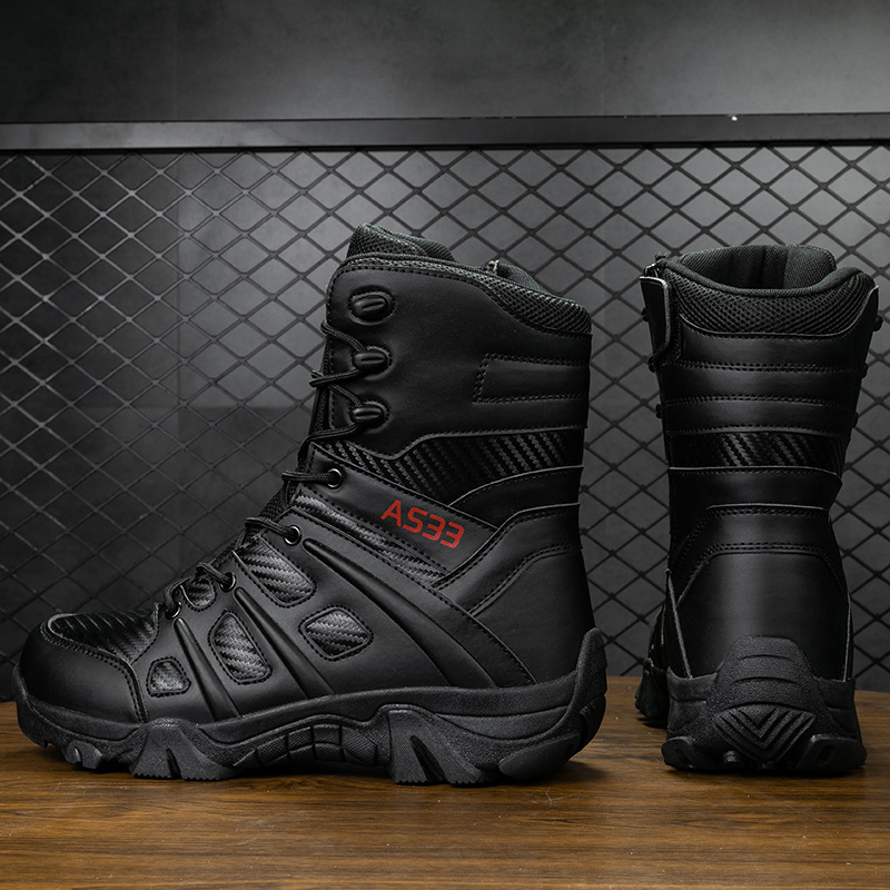 Meeste kõrbesaapad, paksu põhjaga hingavad nahast matkajalatsid, kõrge säärega matkajalatsid, tööjalatsid, saapad, Martini saapad