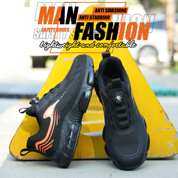 Nauji darbo apsaugos batai, atsparūs pradūrimui, plieniniai pirštų apsauginiai batai, lengvi, neslystantys apsauginiai darbo batai.