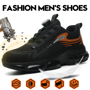 Nauji darbo apsaugos batai, atsparūs pradūrimui, plieniniai pirštų apsauginiai batai, lengvi, neslystantys apsauginiai darbo batai.