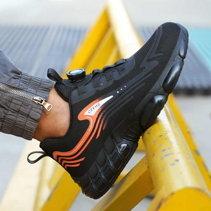 Nauji darbo apsaugos batai, atsparūs pradūrimui, plieniniai pirštų apsauginiai batai, lengvi, neslystantys apsauginiai darbo batai.