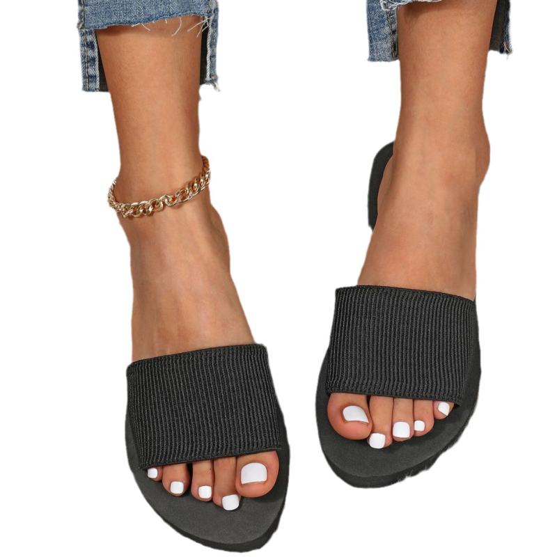 INS pārrobežu jaunā stila čības āra vienkāršas, atsvaidzinošas, modernas, vispusīgas, modernas čības virsdrēbēm, plakanas EVA papēža uzvelkamās čības