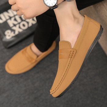 24 nove stilske cipele za muškarce zimske cipele za sve u korejskom stilu, lijene cipele za studente, ležerne cipele za sve u trendu, muške kožne cipele