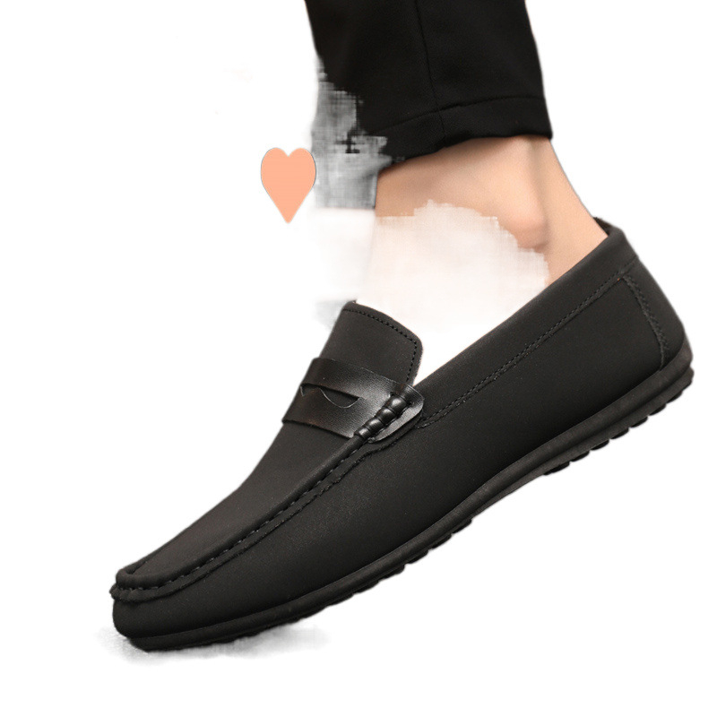 24 nove stilske cipele za muškarce zimske cipele za sve u korejskom stilu, lijene cipele za studente, ležerne cipele za sve u trendu, muške kožne cipele