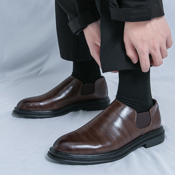Férficipők határokon átnyúló, plus size, új mokaszinok, divatos férfi üzleti, formális bőrcipők, trendi, merev lábú mokaszinok nagykereskedelemben