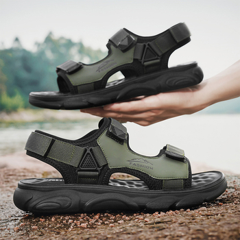 Szandálok Férfi 2024 Új Nyári Külső Ruházat Csúszásmentes Férfi Munka Vezetői Trendi Minden Mérkőzés Sport Vietnámi Strandcipő