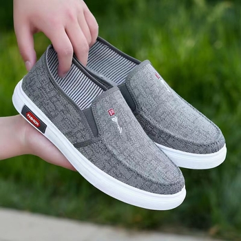 Υφασμάτινα παπούτσια ανδρικά, νέα casual παπούτσια, μονοκόμματα, ανδρικά παπούτσια με ένα πεντάλ, παπούτσια από καμβά με απαλό πάτο, αναπνεύσιμα, ελαφριά σανδάλια, ανδρικά