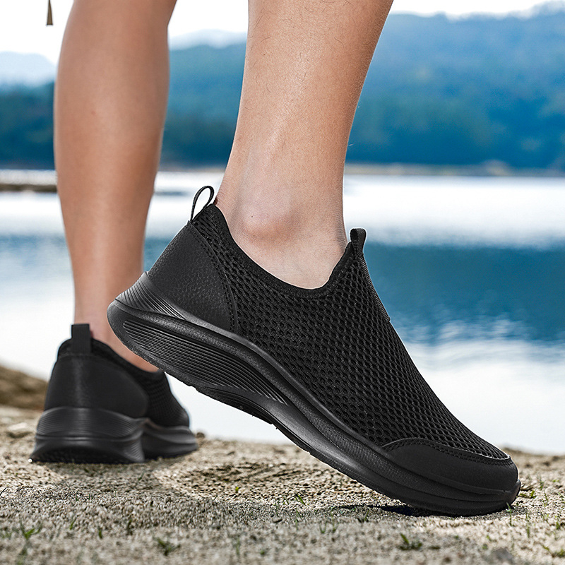 Pantofi sport de vară ușori la modă, pantofi de alergare la modă, pantofi de plasă de mărime mare, pantofi respirabili din plasă, pantofi casual pentru bărbați