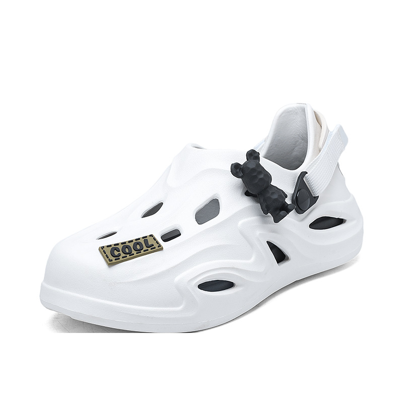 Vyriški krokodiliniai batai, vasariniai storapadiai viršutiniai drabužiai, smurtiniai lokio sandalai, paplūdimio baotou neslystančios laisvalaikio šlepetės