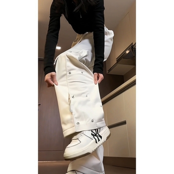 2024 Нови широки ежедневни панталони за мъже в корейски стил, модерни универсални панталони, летни тънки драпирани широки крачоли с дължина до пода