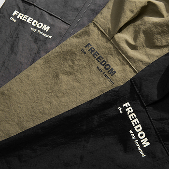 Parachute Cargo nadrág Férfi őszi új húzózsinóros széles szárú leggings Nadrágok High Street divatos márkás egyenes szárú nadrág