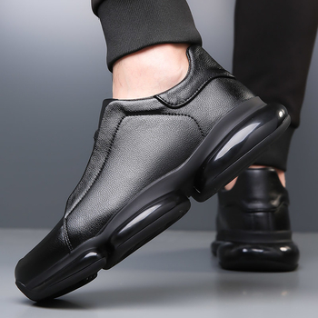 Δερμάτινα Παπούτσια Ανδρικά Επαγγελματικά Παπούτσια Ανδρικά Παπούτσια με μαλακή σόλα Ανδρικά παπούτσια μέσης ηλικίας με χοντρή σόλα και ψηλή σόλα Άνοιξη και Φθινόπωρο Αναπνεόμενα Παπούτσια για Άνδρες