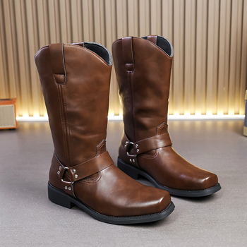 Vyriški odiniai batai, didesnių dydžių, naujo stiliaus odiniai batai, madingi vyriški aukštakulniai riterių aulinukai, madingi britiško stiliaus laisvalaikio odiniai batai.