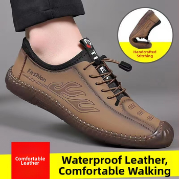Férfi alkalmi cipők puha talppal és puha felülettel, lélegző tavaszi férfi cipők, divatos és sokoldalú cipők, elöl fűzős diák futócipők
