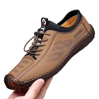Férfi alkalmi cipők puha talppal és puha felülettel, lélegző tavaszi férfi cipők, divatos és sokoldalú cipők, elöl fűzős diák futócipők