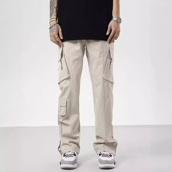 Amerikai retro húzózsinóros, többzsebes, kültéri overall, férfi és női nyári, utcai dizájnú, laza, egyenes szabású, hétköznapi nadrág