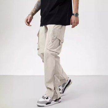 Amerikai retro húzózsinóros, többzsebes, kültéri overall, férfi és női nyári, utcai dizájnú, laza, egyenes szabású, hétköznapi nadrág