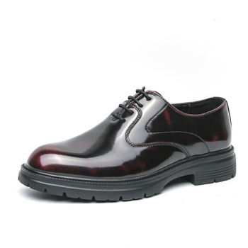 Βρετανικό Στυλ 2025 Νέα Δερμάτινα Παπούτσια Επαγγελματικά, Casual, Γυαλισμένα Ρετρό, Μεγάλο, Ανδρικά, Επίσημα, Δετά Παπούτσια Oxford, Μέγεθος 45, 46