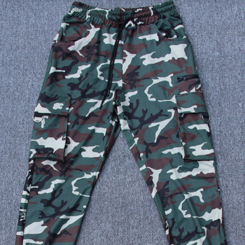 Meeste vabaaja fitness-jooksu-treeningpüksid, Euroopa koodiga kamuflaaž, kamuflaaž, spordipüksid