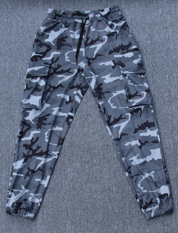 Meeste vabaaja fitness-jooksu-treeningpüksid, Euroopa koodiga kamuflaaž, kamuflaaž, spordipüksid