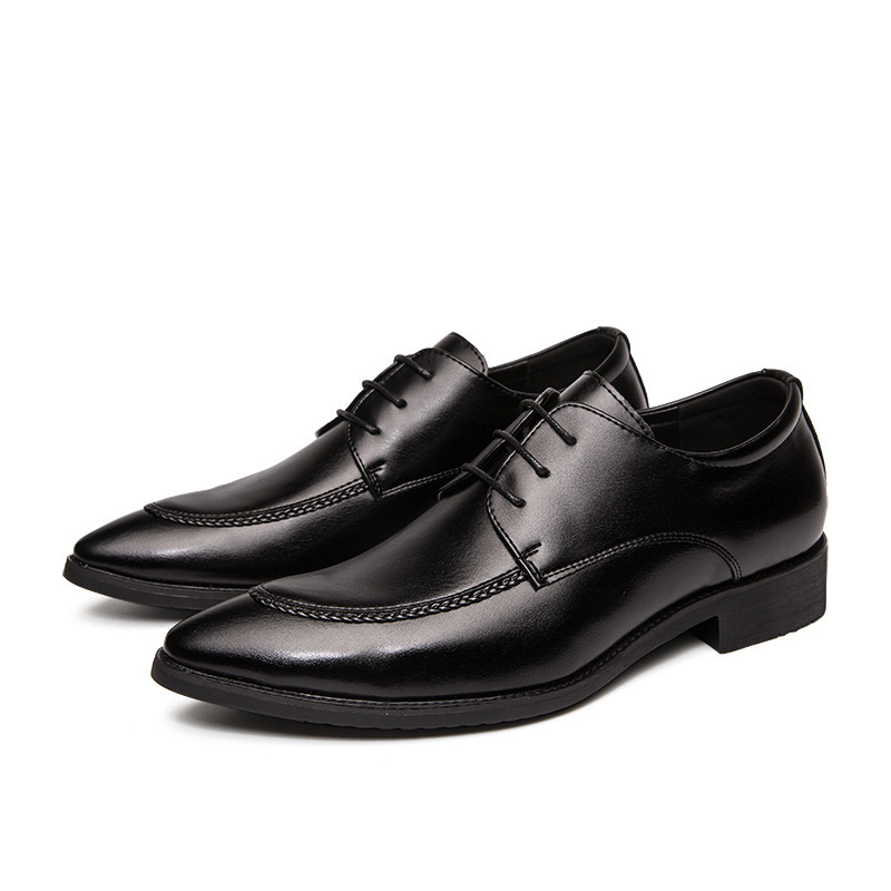Muške poslovne kožne cipele, modne prekogranične, za muškarce, veličine 48 plus, muške kožne cipele s vezicama, modne, britanskog stila, sa špicastim vrhom