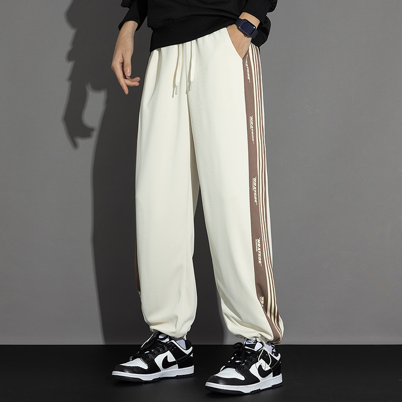 Wei Pants Férfi tavaszi és őszi férfi nadrág 2023 Új őszi szürke sport egyenes szabású hétköznapi nadrág Férfi nadrág