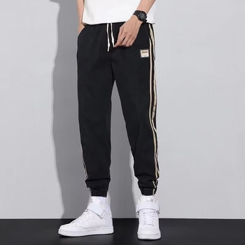 Trendi márkájú tömegnadrág Férfi laza, lábujjig érő, hétköznapi nadrág Tavaszi dizájn Sense All-Match nadrág Férfi személyre szabott, dummy, jóképű Haren nadrág