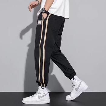 Trendi márkájú tömegnadrág Férfi laza, lábujjig érő, hétköznapi nadrág Tavaszi dizájn Sense All-Match nadrág Férfi személyre szabott, dummy, jóképű Haren nadrág