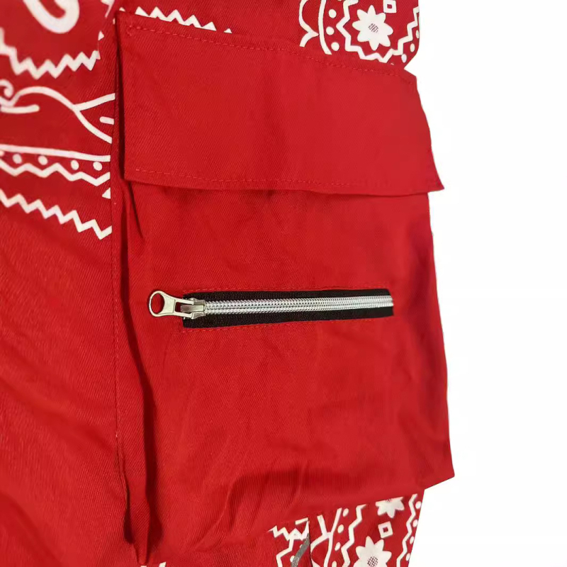 Meeste kombinesoonid, moodsed tänavapüksid, digitaaltrükiga mitme taskuga pahkluuni ulatuvad püksid, välistingimustes kasutatavad spordipüksid