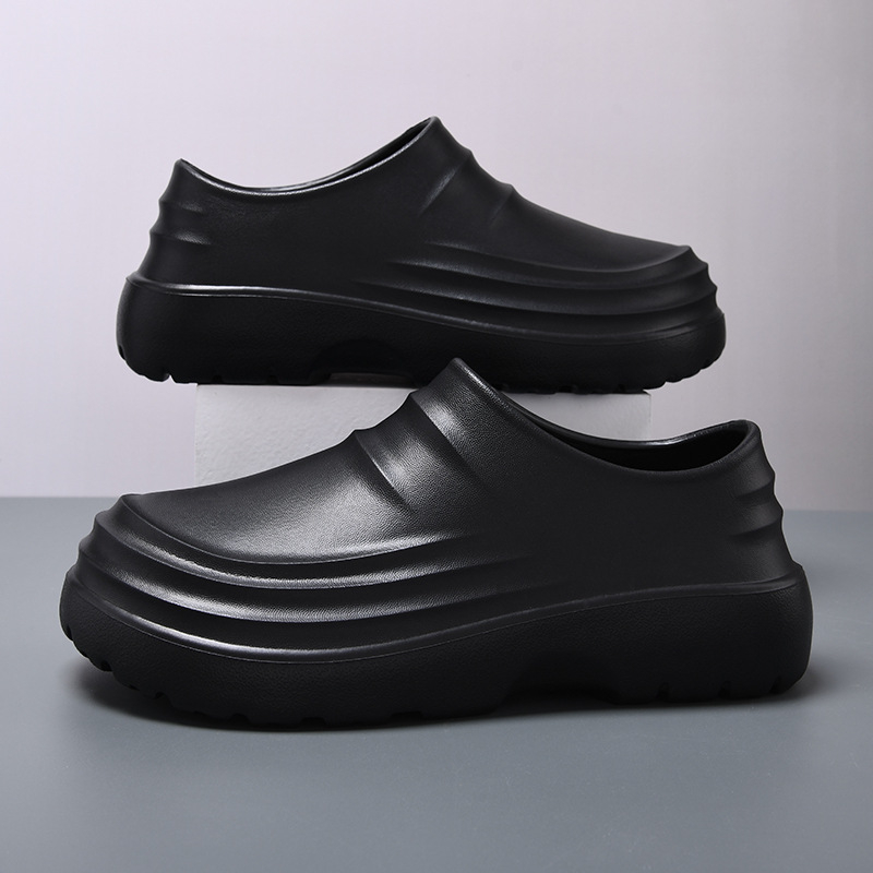 Sodo bateliai 2025 m. pavasario ir vasaros nauji paplūdimio Baotou šlepetės, atsparios dilimui, didinančios aukštį, EVA, neslystančios, universalios virėjo basutės