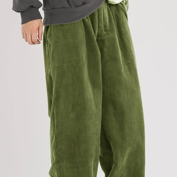 2024-es határokon átnyúló tavaszi és őszi férfi lezser nadrág, Advanced Sense laza, egyenes szabású, kordbársony, középderekú, laza nadrág