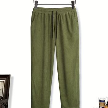 2024-es határokon átnyúló tavaszi és őszi férfi lezser nadrág, Advanced Sense laza, egyenes szabású, kordbársony, középderekú, laza nadrág