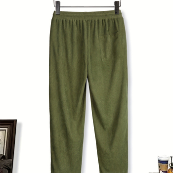 2024-es határokon átnyúló tavaszi és őszi férfi lezser nadrág, Advanced Sense laza, egyenes szabású, kordbársony, középderekú, laza nadrág