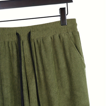 2024-es határokon átnyúló tavaszi és őszi férfi lezser nadrág, Advanced Sense laza, egyenes szabású, kordbársony, középderekú, laza nadrág