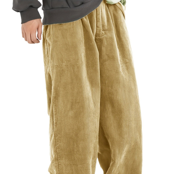 2024-es határokon átnyúló tavaszi és őszi férfi lezser nadrág, Advanced Sense laza, egyenes szabású, kordbársony, középderekú, laza nadrág