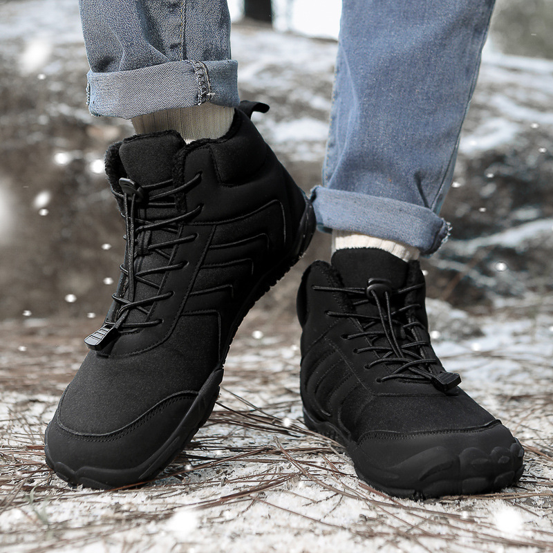 Pantofi de drumeție de iarnă pentru bărbați și femei, impermeabili, transfrontalieri, cizme de zăpadă groase, căptușite cu fleece, confortabile și calde